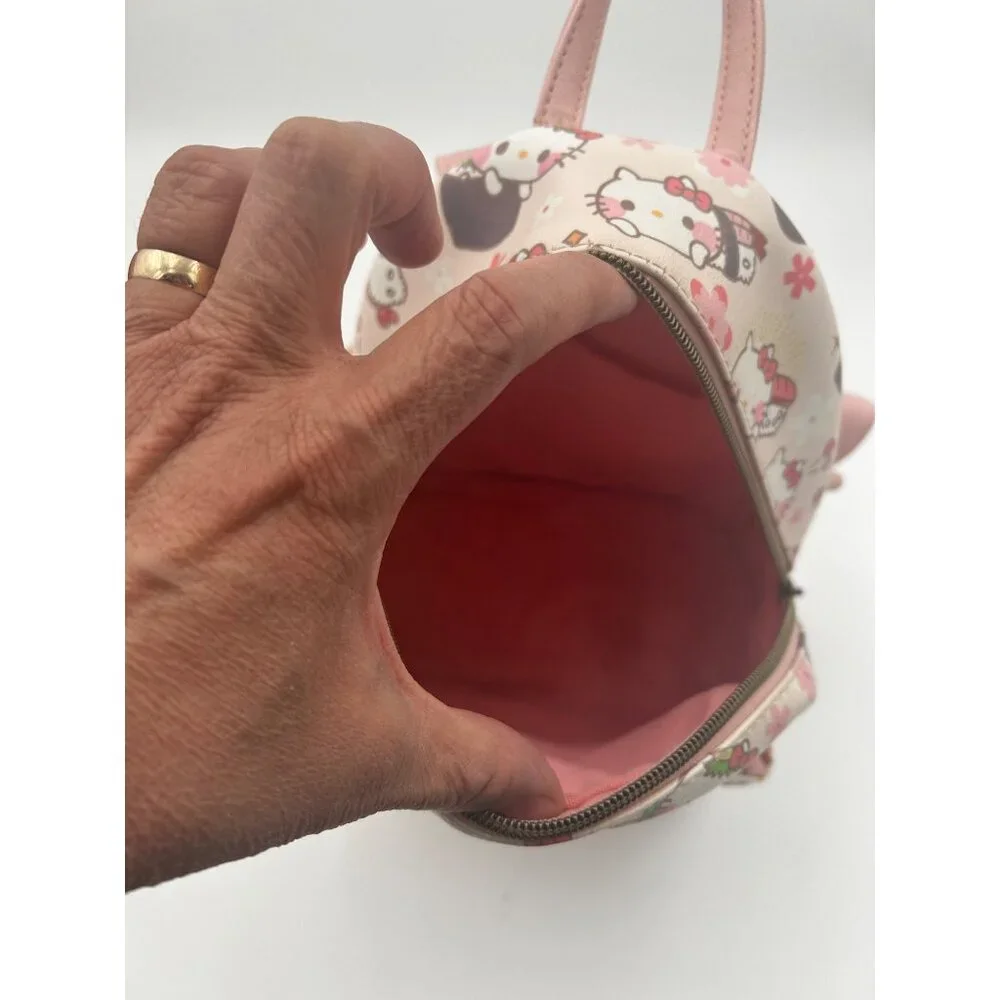 Loungefly Sanrio‎ x Hello Kitty Sushi Mini Backpack Pink Vegan Leather